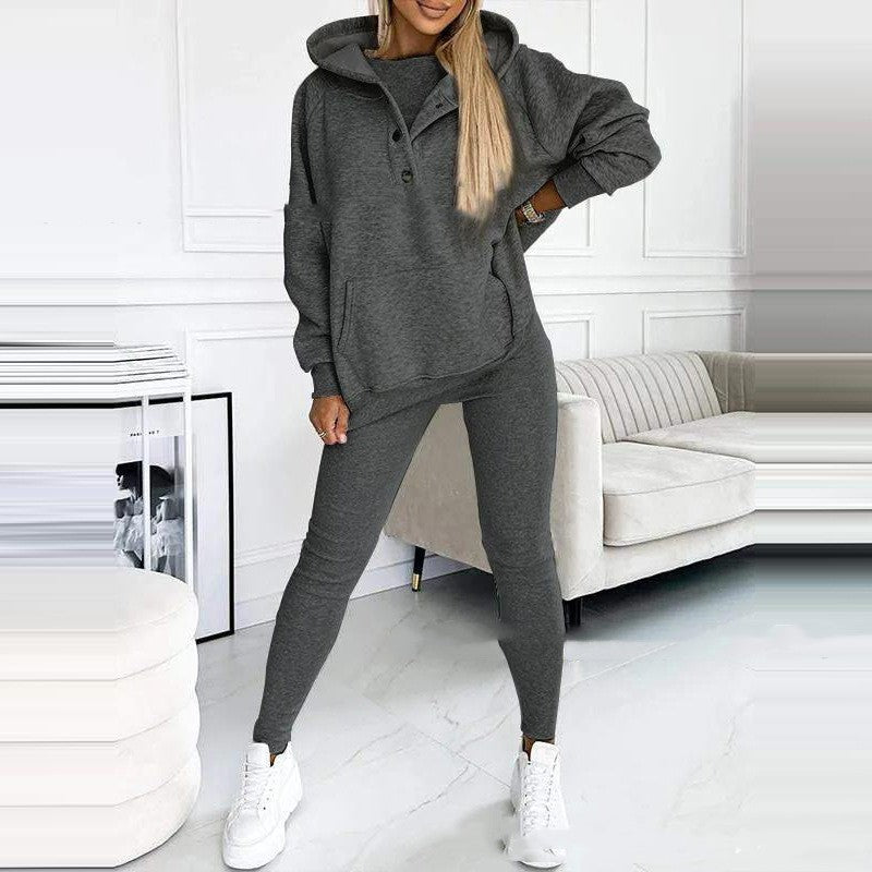 Sportlicher Pulover mit Leggings