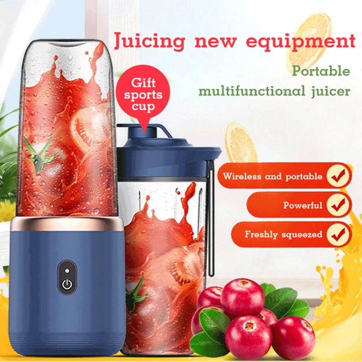 6 klinge Mini Entsafter Cup Dunst Smoothie USB Lade Fruit Squeezer Mixer Mixer Eis Brecher Tragbare Entsafter Maschine